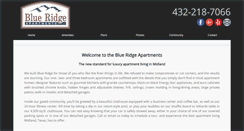 Desktop Screenshot of blueridge-apts.com