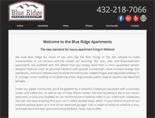 Tablet Screenshot of blueridge-apts.com